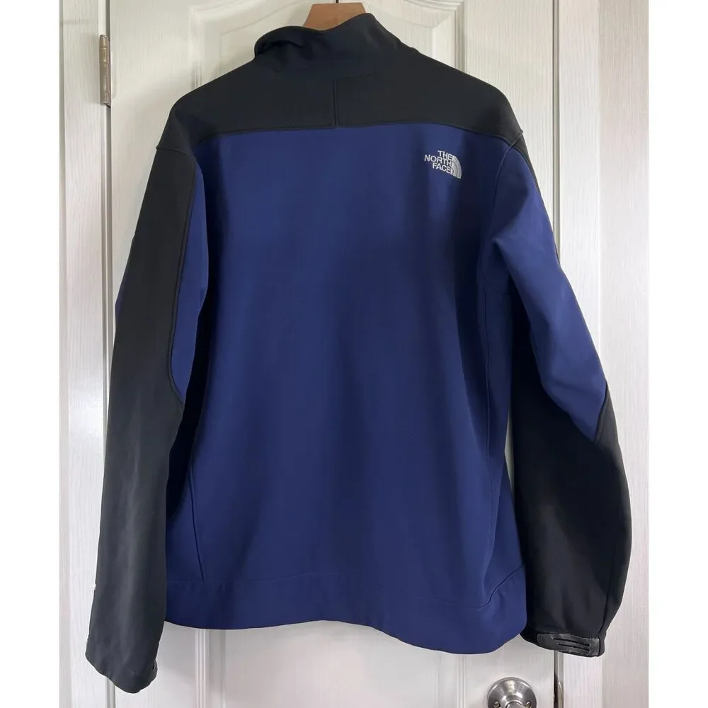 The North Face Men's Apex Soft Shell Jacket Blue Black Size L